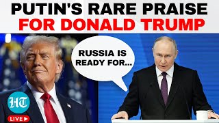 Putin on Trump Live Russian President Offers Rare Praise for Donald Trump  Ukraine War  US News [upl. by Letnoj678]