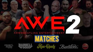 AWE 2  Armwrestling Entertaiment 2  Matches [upl. by Darra710]