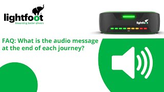 Lightfoot  FAQ What is the audio message at the end of each journey [upl. by Gabrila366]