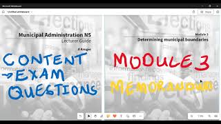 Municipal Administration N5 Module 3 Determining of demarcation board [upl. by Sheline]