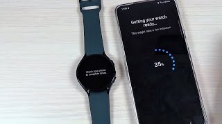 How to Pair Connect Samsung Galaxy Watch 4 with a Phone [upl. by Aham]