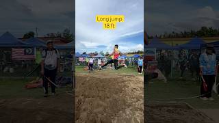 Long jump cycling 18 feet  lompat jauh [upl. by Estevan]