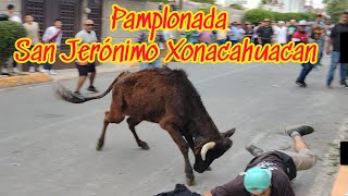 PAMPLONADA SAN JERÓNIMO XONACAHUACAN 30SEPTIEMBRE2023 TECÁMAC ESTADO DE MÉXICO [upl. by Eenyaj]