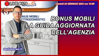 Guida aggiornata Bonus Mobili 2023 dell’Agenzia delle Entrate 🔴179 [upl. by Tremaine]