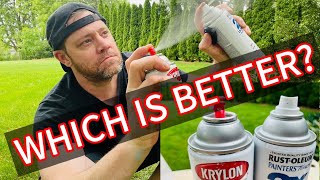 Rustoleum vs Krylon Spray Paints Review  One Main Difference [upl. by Ivens]