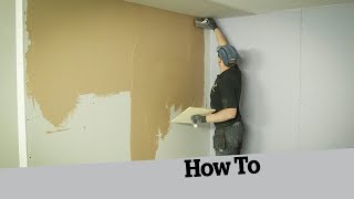 How to skim a plasterboard wall [upl. by Ahseela984]