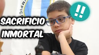 SACRIFICIO INMORTAL de FAUSTINO ORO ¿UN NUEVO AJEDREZ [upl. by Ssew]