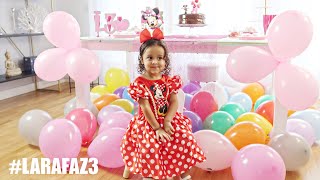 ANIVERSARIO DE 3 ANOS DA LARA FESTA DA MINNIE DISNEY 🎉 PARABENS LARINHA  RÊ ANDRADE [upl. by Duax]