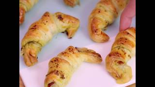 Recette Demotivateur Food Croissants salés au Jambon de Bayonne et au Chabichou du Poitou [upl. by Adorl]