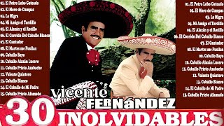 🔥Puras Perronas Con Vicente Fernández🔥☆🔥 30 Éxitos Corridos Inmortales de Caballos Famosos Mix [upl. by Ylloh]