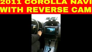 2011 corolla navi with reverse cam [upl. by Oeht]