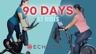 ECHELON EX3  90 DAY HONEST REVIEW 62 rides  Things to know before you purchase [upl. by Brandi637]