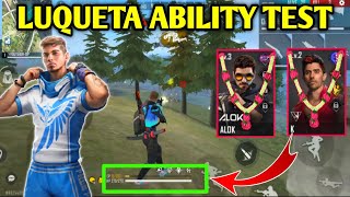 LUQUETA FREE FIRE ABILITY  LUQUETA CHARACTER ABILITY FREE FIRE  FREE FIRE LUQUETA CHARACTER SKILL [upl. by Sirhc]