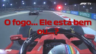 REAÇÃO DOS PILOTOS APÓS ACIDENTE DE ROMAIN GROSJEAN  ONBOARD RÁDIO LEGENDADO [upl. by Nylorac]