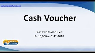 Cash entry I Modify Cash entry I Delete Cash entry I Cashbook I in Mukti Software Hindi [upl. by Aderfla]