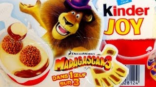 Kinder Joy Surprise Egg Madagascar 3 Edition [upl. by Pinchas]