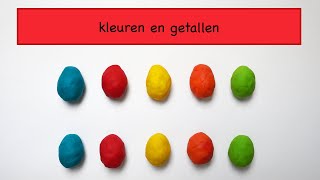 Kleuren en Getallen tot 10  Filmpjes voor peuters en kleuters in het Nederlands  De Speeltuin [upl. by Enamrej764]