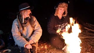 GIRLS IN THE WOODS Wild Camp Overnight [upl. by Knapp62]