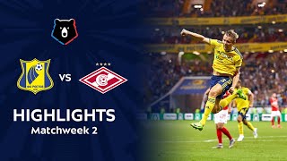 Highlights FC Rostov vs Spartak 22  RPL 201920 [upl. by Lahpos]