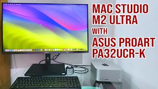 Apple Mac Studio M2 Ultra Unboxing amp Setup with ASUS ProArt PA32UCRK 32quot 4K Monitor Review [upl. by Christel]