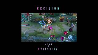 Cecilion Insane Damage LOL With MVP Must try mlbb cecilion shorts [upl. by Kacey913]