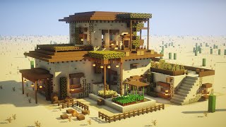 Minecraft How to Build a Large Desert House Tutorial EPIC [upl. by Piks850]