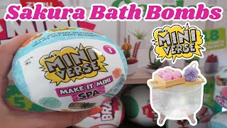 Miniverse Make it Mini Spa Sakura Bath Bombs [upl. by Rieger214]