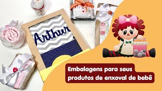 Como fazer embalagem criativa para seus produtos de enxoval de bebê [upl. by Barbie]