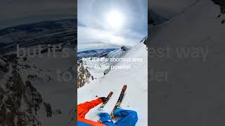 when you hike all the way up and didnt want to hike back gotta ski check out my yt for full [upl. by Ahsimal154]