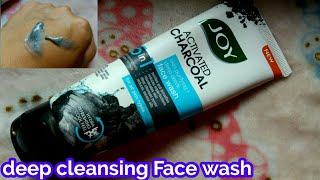 Joy Activated charcoal Face wash Review amp DemoAlcohol amp Paraben Free face wash [upl. by Etnomaj]