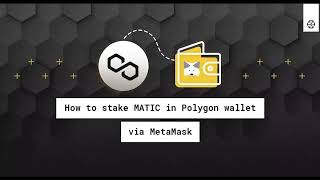 How to Stake MATIC in Polygon Wallet via MetaMask [upl. by Danila60]