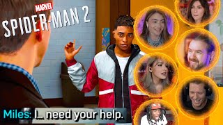 Lets Players Reaction To Miles Awkward Request  Marvels SpiderMan 2 [upl. by Aloel]