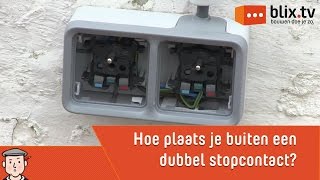 Hoe plaats je buiten een dubbel stopcontact [upl. by Kappenne141]