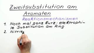 Zweitsubstitution am Aromaten  Chemie  Organische Chemie [upl. by Ellivro897]