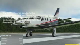 Daher TBM 930 RNAV Autopilot Approach [upl. by Ecirtnom931]