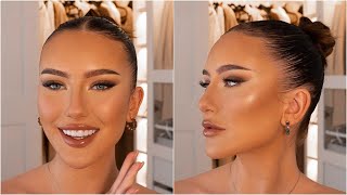 soft glam makeup tutorial the perfect smokey eye amp glowy skin combo [upl. by Albrecht]