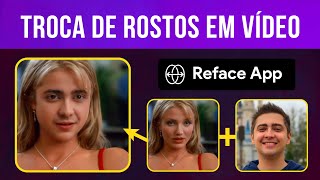 Reface App  Tutorial TROCA DE ROSTOS em vídeo pelo celular  É tipo Deepfake [upl. by Savior884]