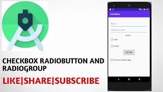 Radio Button And Checkbox Validation Using Java Code In Android  Android Studio  2021 [upl. by Anirtruc]