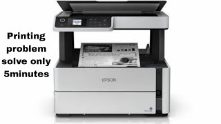 Epson M2140 2170 printing problem solve 😱😱😱 [upl. by Cassaundra]