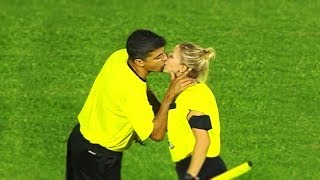 What Happens in Football When The Referee is a Woman [upl. by Lithea]