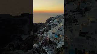 🇬🇷🌇 Greece Sunset in Oia Santorini sunset summer greece photography nature [upl. by Nosnehpets]