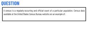 A census is a regularlyoccurring and official count of a particular population [upl. by Zorah]