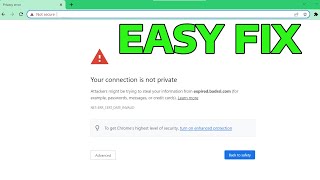 How To Fix SSL Certificate Error in Google Chrome Error ERRSSLPROTOCOLERROR in Windows 11  10 [upl. by Hamirak]