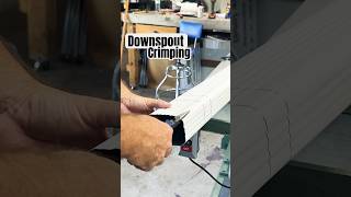 How to Crimp a Downspout oldschool newschool tools gutters rain malcotools harborfreight [upl. by Ifar]