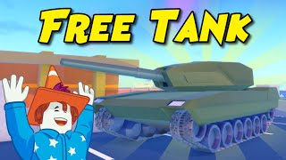 How to use 1M TANK for FREE Roblox Jailbreak [upl. by Noryb]