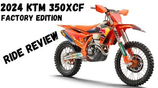 2024 KTM 350XCF Factory Edition Ride Review [upl. by Ydde]