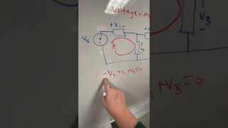 Kirchoffs Voltage Law in a Minute part 1 shorts [upl. by Lamarre]