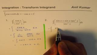 Integral of Trigonometric Function by Transformation [upl. by Einaffit]