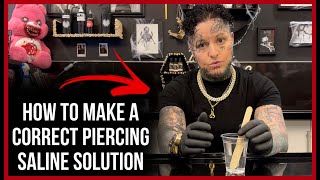 How to Make a Correct Piercing Saline Solution  Piercing Aftercare [upl. by Valenza237]