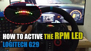 How to active RPM LED Logitech G29  Fanaled [upl. by Anar543]